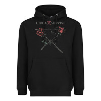 Black Circa Survive Heavyweight Hoodie - artisFamous