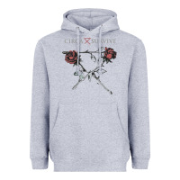 Heather Grey Circa Survive Heavyweight Hoodie - artisFamous