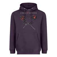 Plum Circa Survive Heavyweight Hoodie - artisFamous