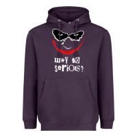 Plum why so serious Heavyweight Hoodie - artisFamous