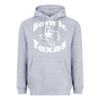 Heather Grey born in texas Heavyweight Hoodie - artisFamous
