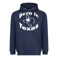 Navy born in texas Heavyweight Hoodie - artisFamous