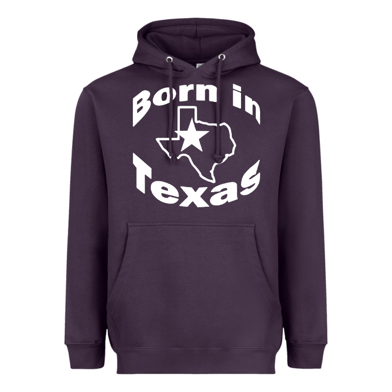 Born In Texas Heavyweight Hoodie by artisFamous | Teevron