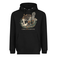Black Circa Survive Heavyweight Hoodie - artisFamous
