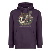 Plum Circa Survive Heavyweight Hoodie - artisFamous