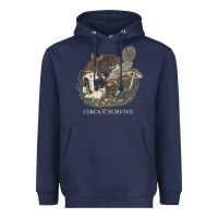 Navy Circa Survive Heavyweight Hoodie - artisFamous