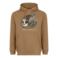 Toasted Coconut Circa Survive Heavyweight Hoodie - artisFamous