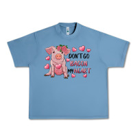 Pebble Blue Valentine's Day Don't Go Bacon My Heart Urban Heavy Tee - RanaPortraitStore