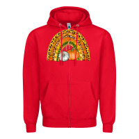 Red fall rainbow Zipper Hoodie - AdoDesignShop