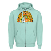 Seafoam fall rainbow Zipper Hoodie - AdoDesignShop