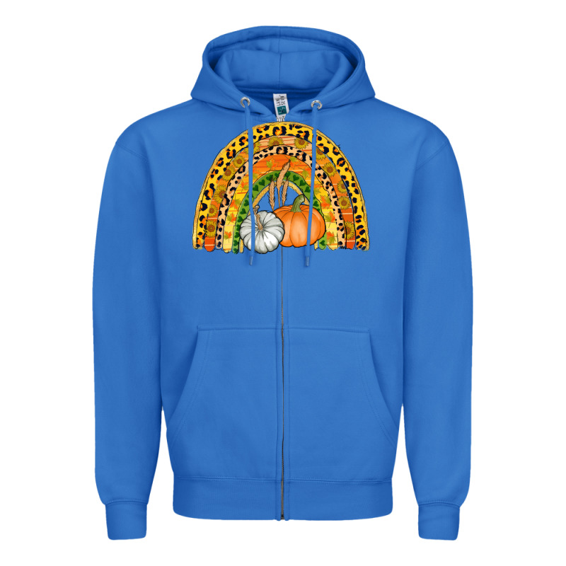 Fall Rainbow Zipper Hoodie by AdoDesignShop | Teevron