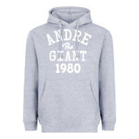 Heather Grey andre the giant 1980 Heavyweight Hoodie - artisFamous