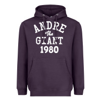 Plum andre the giant 1980 Heavyweight Hoodie - artisFamous