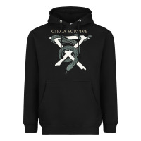Black Circa Survive Heavyweight Hoodie - artisFamous