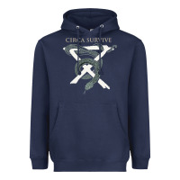 Navy Circa Survive Heavyweight Hoodie - artisFamous