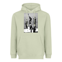 Matcha black power black fist 1968 olympics Heavyweight Hoodie - artisFamous