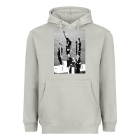 Moon Dust black power black fist 1968 olympics Heavyweight Hoodie - artisFamous