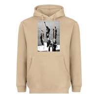 Mushroom black power black fist 1968 olympics Heavyweight Hoodie - artisFamous
