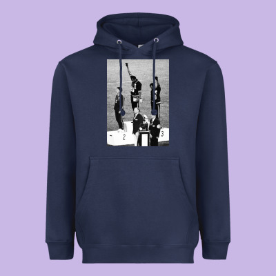 Black Power Black Fist 1968 Olympics Heavyweight Hoodie Designed By Artisfamous