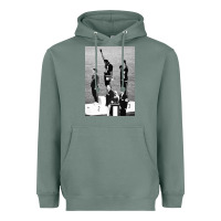 Sage black power black fist 1968 olympics Heavyweight Hoodie - artisFamous