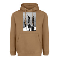 Toasted Coconut black power black fist 1968 olympics Heavyweight Hoodie - artisFamous