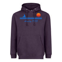 Plum amity island 1975 Heavyweight Hoodie - artisFamous
