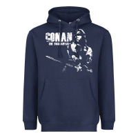 Navy conan the barbarian vintage Heavyweight Hoodie - artisFamous