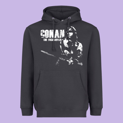 Conan The Barbarian Vintage Heavyweight Hoodie Designed By Artisfamous