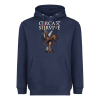 Navy Circa Survive Heavyweight Hoodie - artisFamous