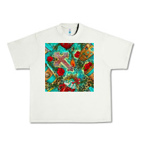 Pistachio faith coffee cup and cross with leopard and roses seamless pattern bbs Urban Heavy Tee - BundleAndBundleShop