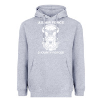Heather Grey air force security forces Heavyweight Hoodie - artisFamous