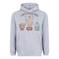 Heather Grey cool cactus Heavyweight Hoodie - artisFamous