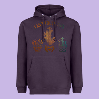 Cool Cactus Heavyweight Hoodie Designed By Artisfamous