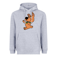 Heather Grey scrappy doo fists Heavyweight Hoodie - artisFamous