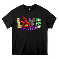 Black love crawfish mardi gras Heavy Core Tee - CowGirlArtShop