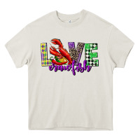 Cream love crawfish mardi gras Heavy Core Tee - CowGirlArtShop