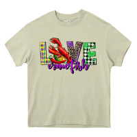 Love Crawfish Mardi Gras Heavy Core Tee | Teevron