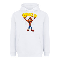 White crash bandicoot Heavyweight Hoodie - artisFamous