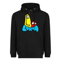 Larva Cartoon Heavyweight Hoodie | Teevron