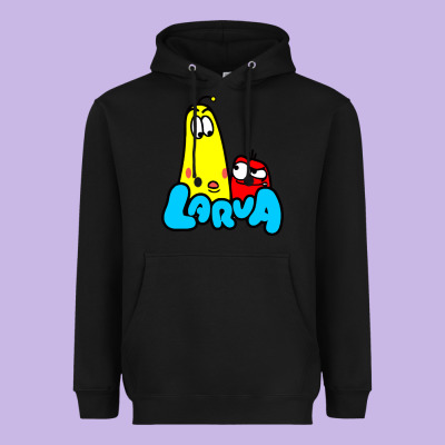 Larva Cartoon Heavyweight Hoodie Designed By Artisfamous