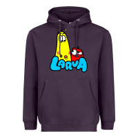 Plum larva cartoon Heavyweight Hoodie - artisFamous