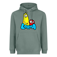 Sage larva cartoon Heavyweight Hoodie - artisFamous