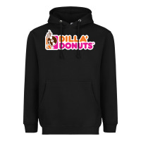 Black dilla' donuts Heavyweight Hoodie - artisFamous