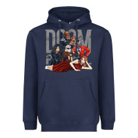 Navy doom breakfast patrol Heavyweight Hoodie - artisFamous