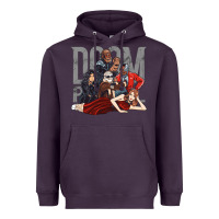 Plum doom breakfast patrol Heavyweight Hoodie - artisFamous