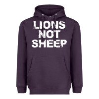 Plum lions not sheep Heavyweight Hoodie - artisFamous
