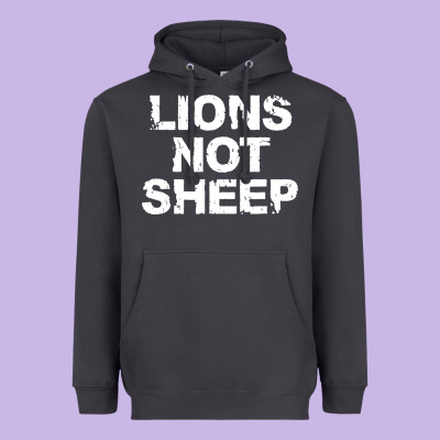 Lions Not Sheep Heavyweight Hoodie Designed By Artisfamous
