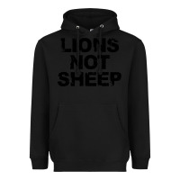 Black lions not sheep Heavyweight Hoodie - artisFamous
