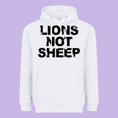 Lions Not Sheep Heavyweight Hoodie Designed By Artisfamous