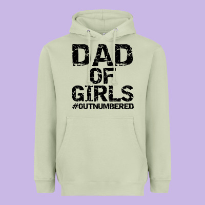 Dad Of Girls Heavyweight Hoodie Designed By Artisfamous